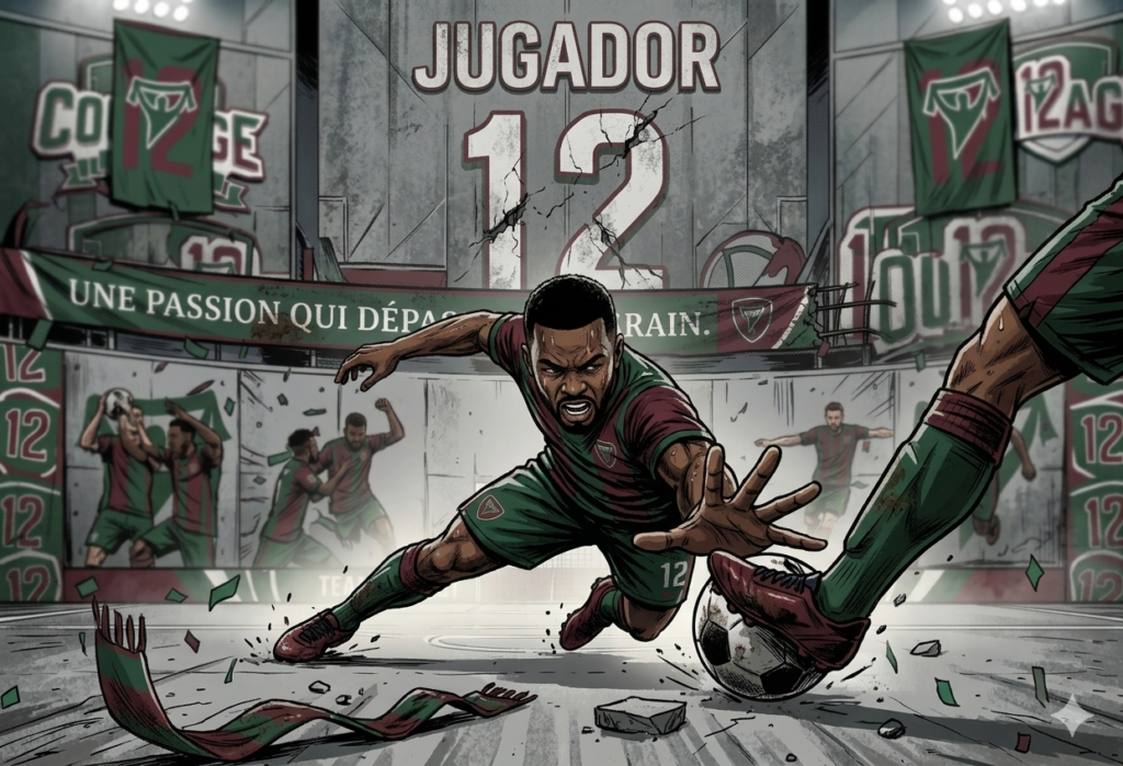 combattez pour les maillots de football avec passio par les supporters