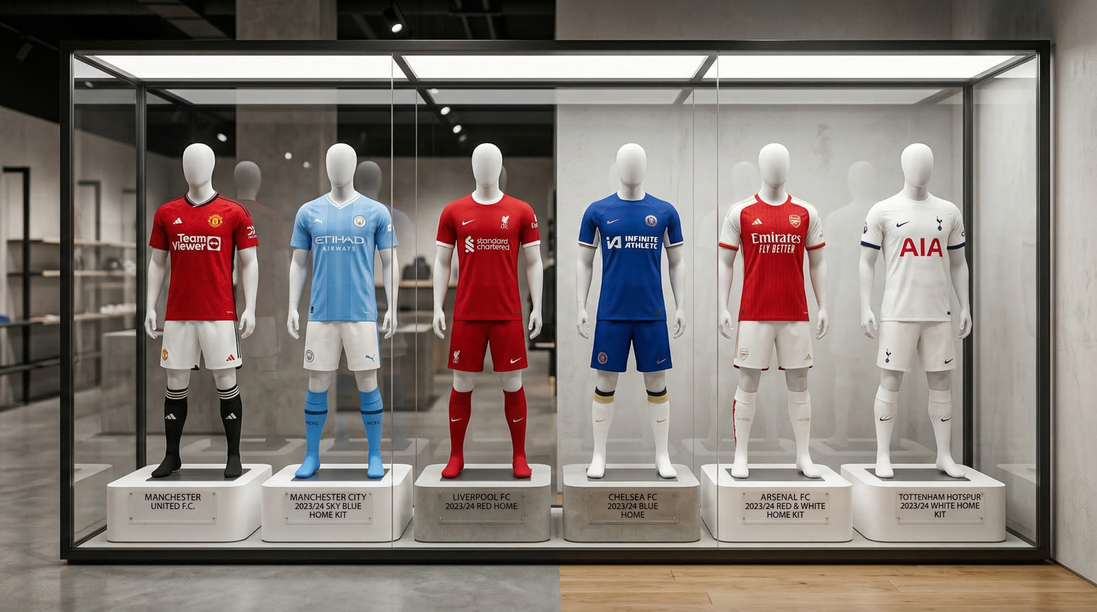 Vitrine de Maillot d equipes de la premier league